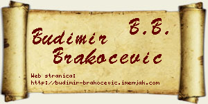 Budimir Brakočević vizit kartica